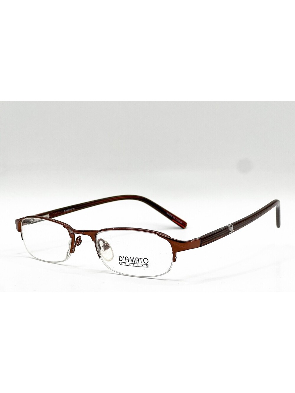 D'Amato Eyewear V524 Brn Brown Authentic Eyeglasses 50-17-140